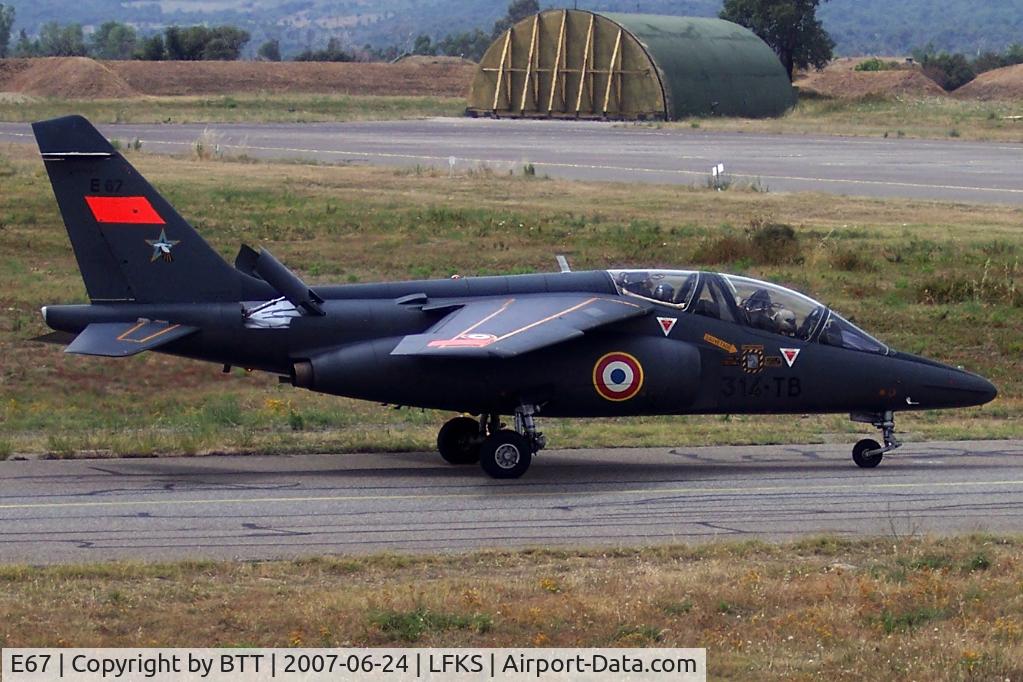 E67, Dassault-Dornier Alpha Jet E C/N E67, 314-TB Airshow 2007