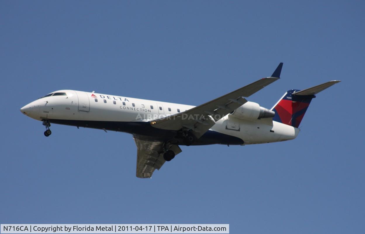 N716CA, 1998 Bombardier CRJ-100ER (CL-600-2B19) C/N 7250, Comair CRJ-100