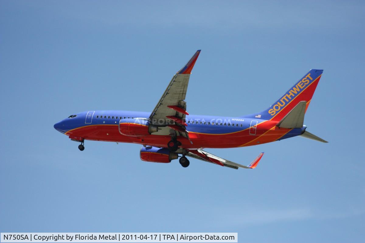 N750SA, 1999 Boeing 737-7H4 C/N 29802, Southwest 737