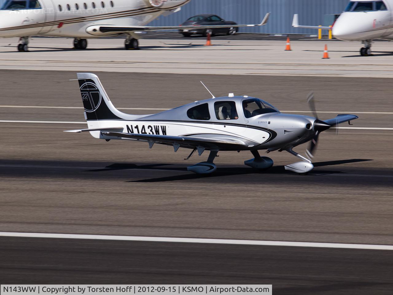N143WW, 2012 Cirrus SR22T C/N 0274, N143WW performing a high-speed taxi on RWY 03