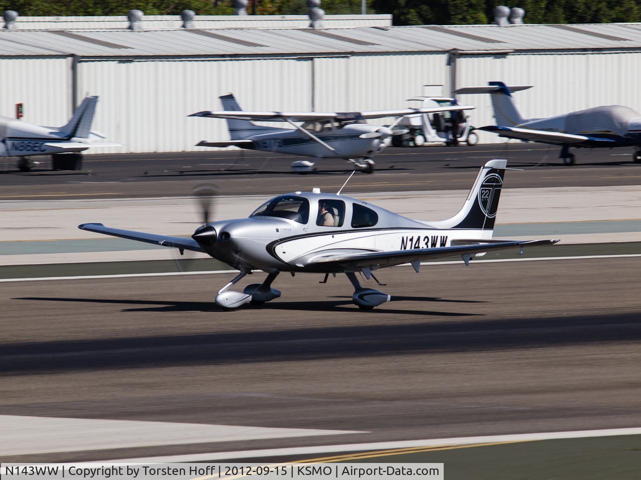 N143WW, 2012 Cirrus SR22T C/N 0274, N143WW performing a high-speed taxi on RWY 21