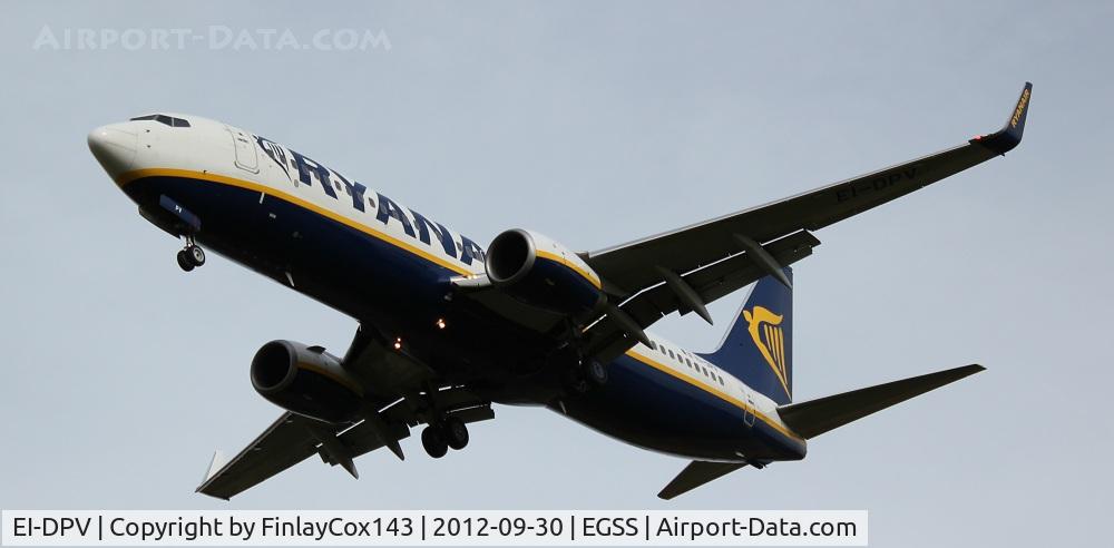 EI-DPV, 2007 Boeing 737-8AS C/N 35551, Ryanair Boeing 737-800 at London Stansted