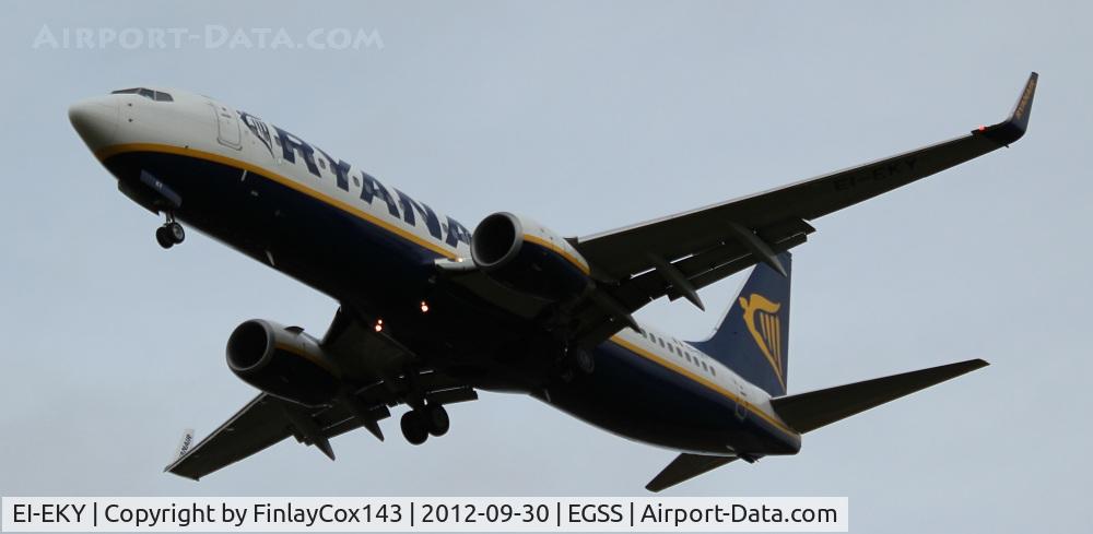 EI-EKY, 2010 Boeing 737-8AS C/N 35031, Ryanair Boeing 737-800 at London Stansted