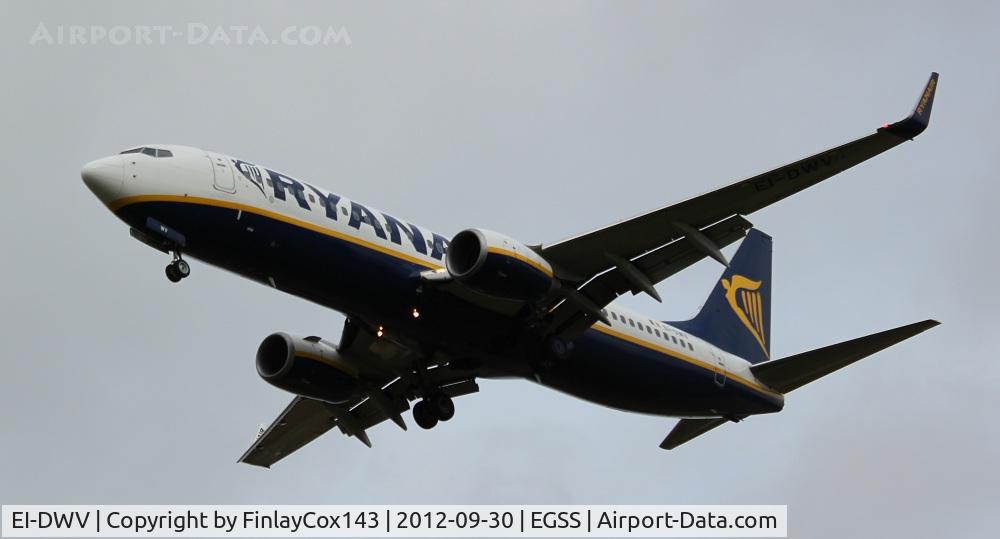EI-DWV, 2008 Boeing 737-8AS C/N 33627, Ryanair Boeing 737-800 at London Stansted