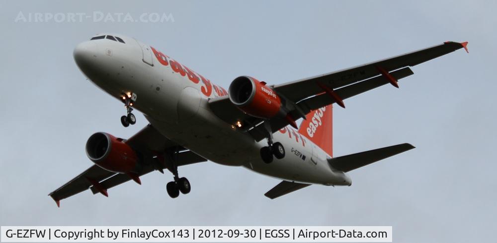 G-EZFW, 2010 Airbus A319-111 C/N 4380, easyJet Airbus A319-100 at London Stansted