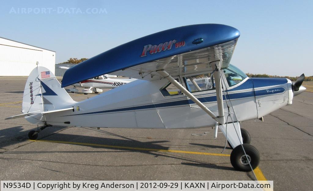 N9534D, 1958 Piper PA-22-160 Tri Pacer C/N 22-6450, Piper PA-22-160 Pacer on the line.
