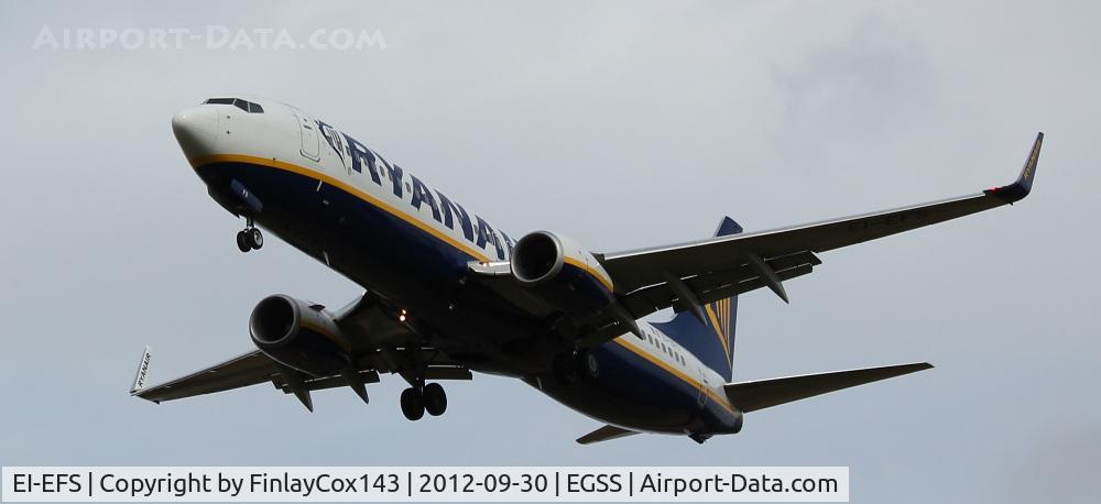 EI-EFS, 2009 Boeing 737-8AS C/N 37542, Ryanair Boeing 737-800 at London Stansted