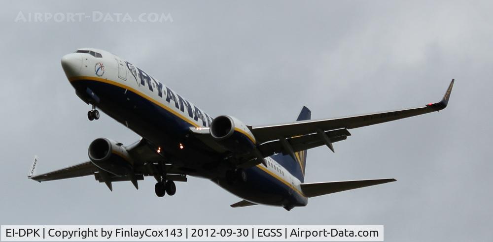 EI-DPK, 2007 Boeing 737-8AS C/N 33610, Ryanair Boeing 737-800 at London Stansted