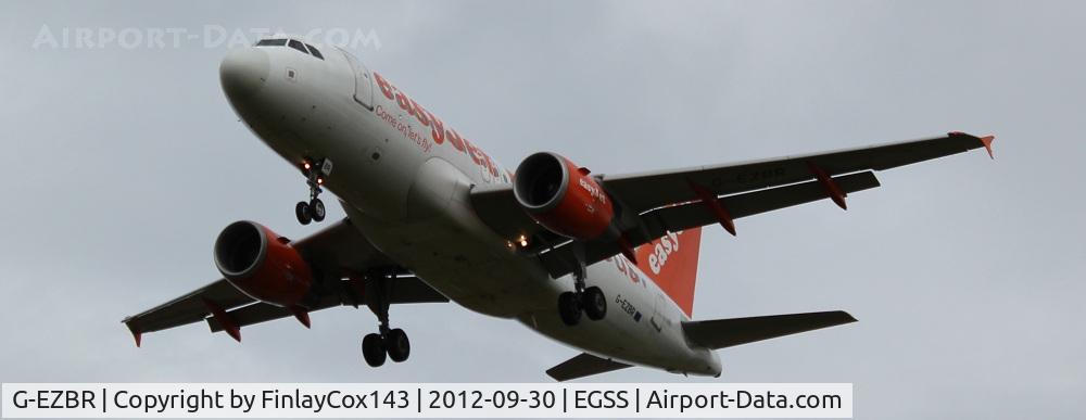 G-EZBR, 2007 Airbus A319-111 C/N 3088, easyJet Airbus A319-100 (100th Airbus for easyJet Special Livery) at London Stansted
