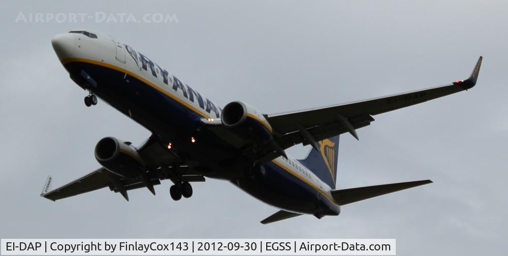 EI-DAP, 2003 Boeing 737-8AS C/N 33551, Ryanair Boeing 737-800 at London Stansted