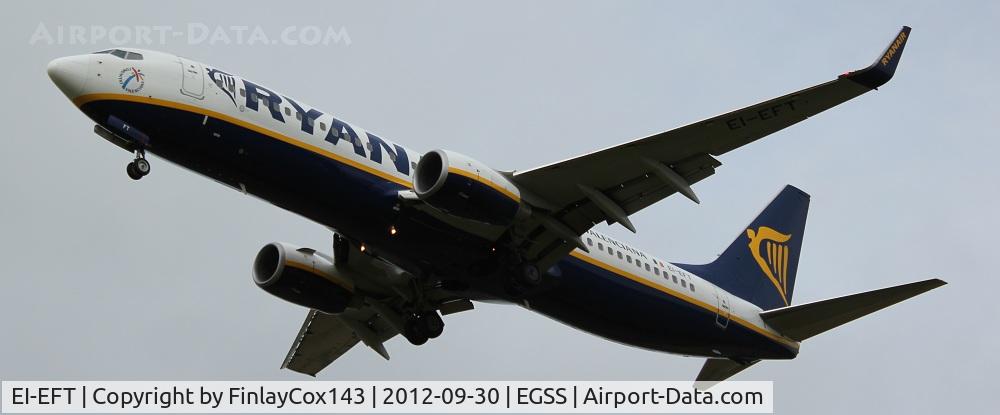 EI-EFT, 2009 Boeing 737-8AS C/N 37543, Ryanair Boeing 737-800 at London Stansted