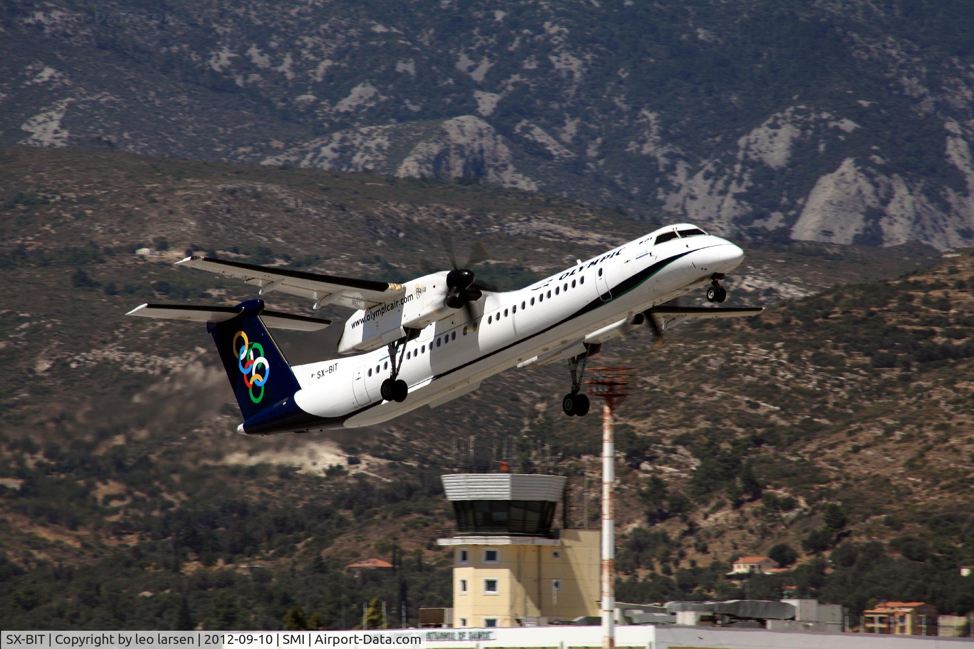 SX-BIT, 2007 De Havilland Canada DHC-8-402Q Dash 8 C/N 4148, Samos Greece 10.9.12