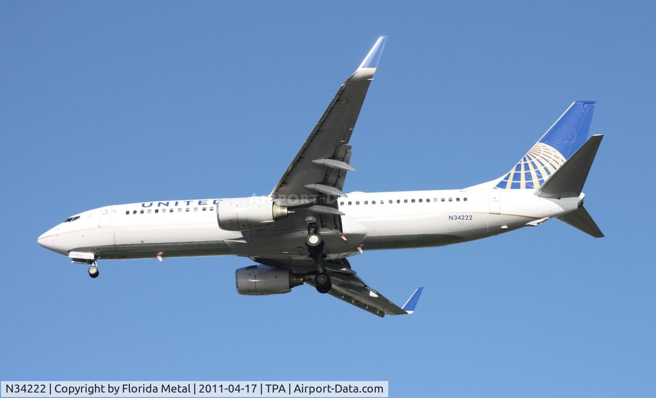 N34222, 1998 Boeing 737-824 C/N 28931, United 737-800