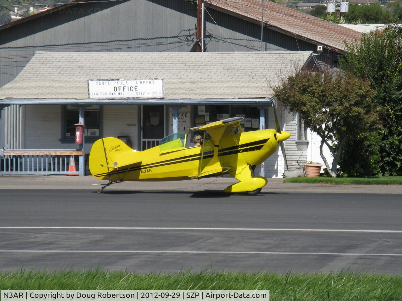N3AR, 1974 Pitts S-1S Special C/N 10, 1974 Russell PITTS S-1S SPECIAL, Lycoming O&VO-360 180 Hp, taxi