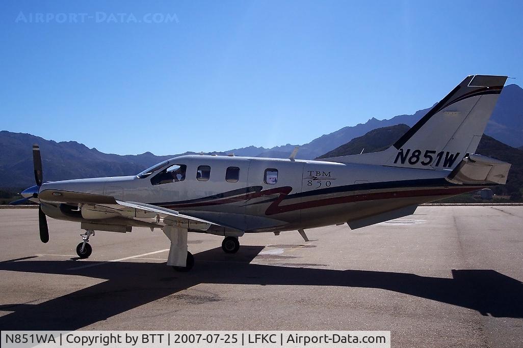 N851WA, 2007 Socata TBM-700 C/N 394, Parked