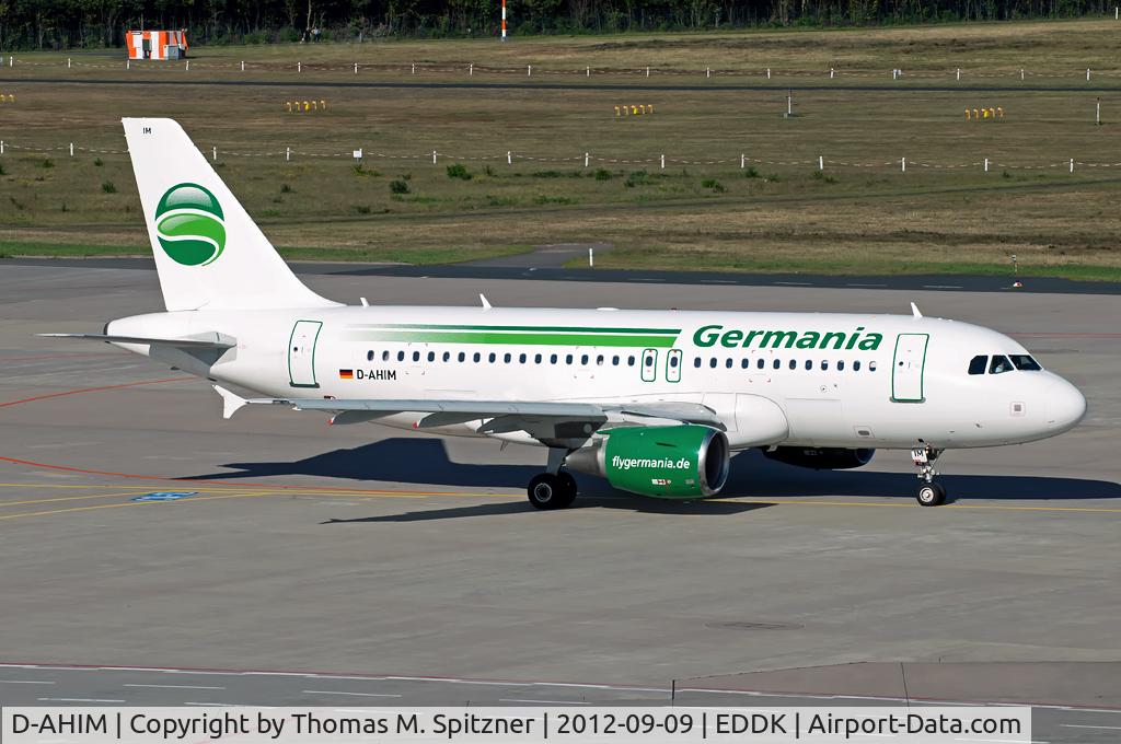 D-AHIM, 2009 Airbus A319-112 C/N 3818, Germania D-AHIM, ex Hamburg International Airlines D-AHIM, del. to Germania 2011-03-03; test reg: D-AVYG
