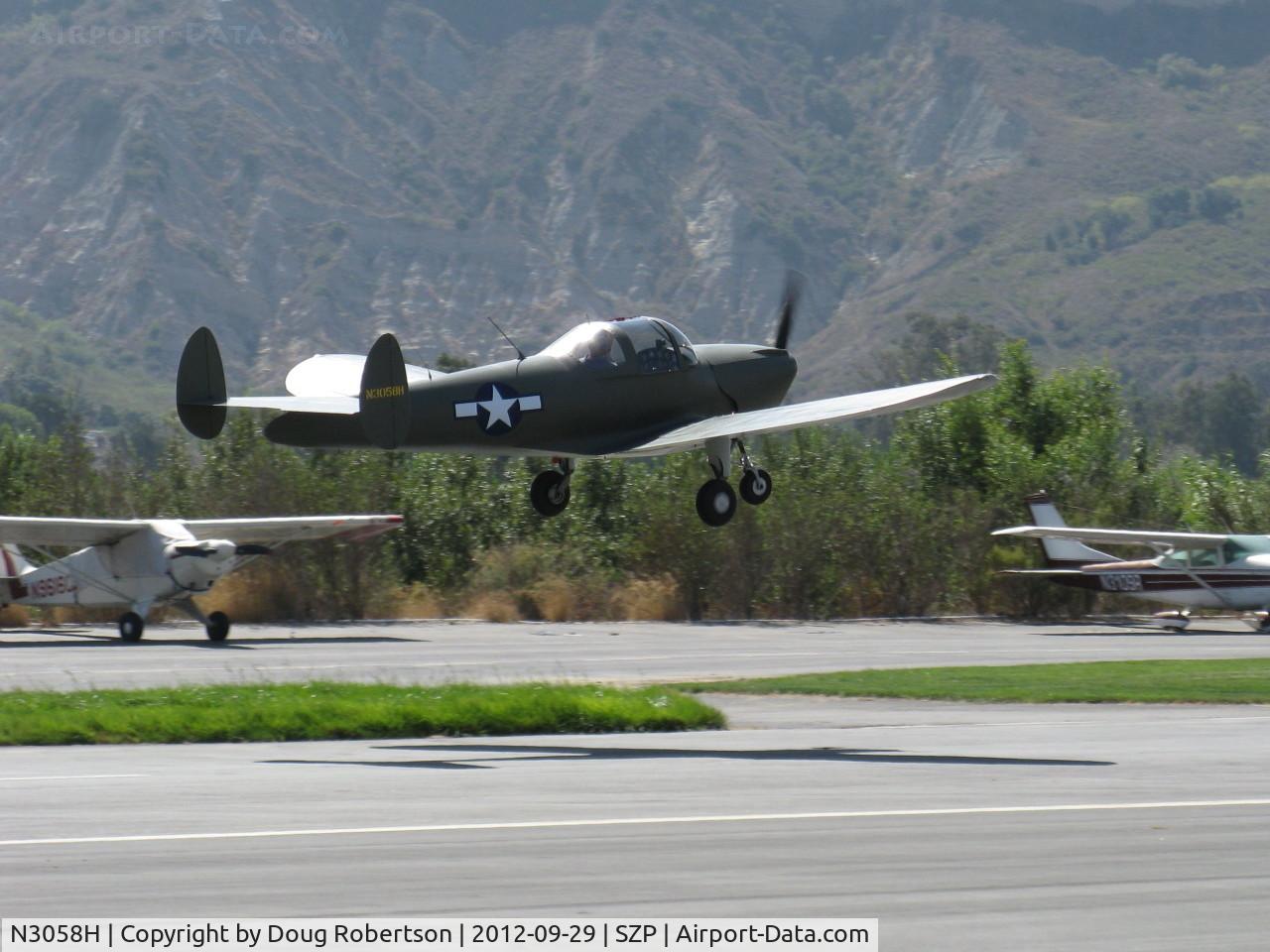N3058H, 1946 Erco 415C Ercoupe C/N 3683, 1946 ERCO Ercoupe 415-C Continental C85 85 Hp, refinished, takeoff Rwy 22