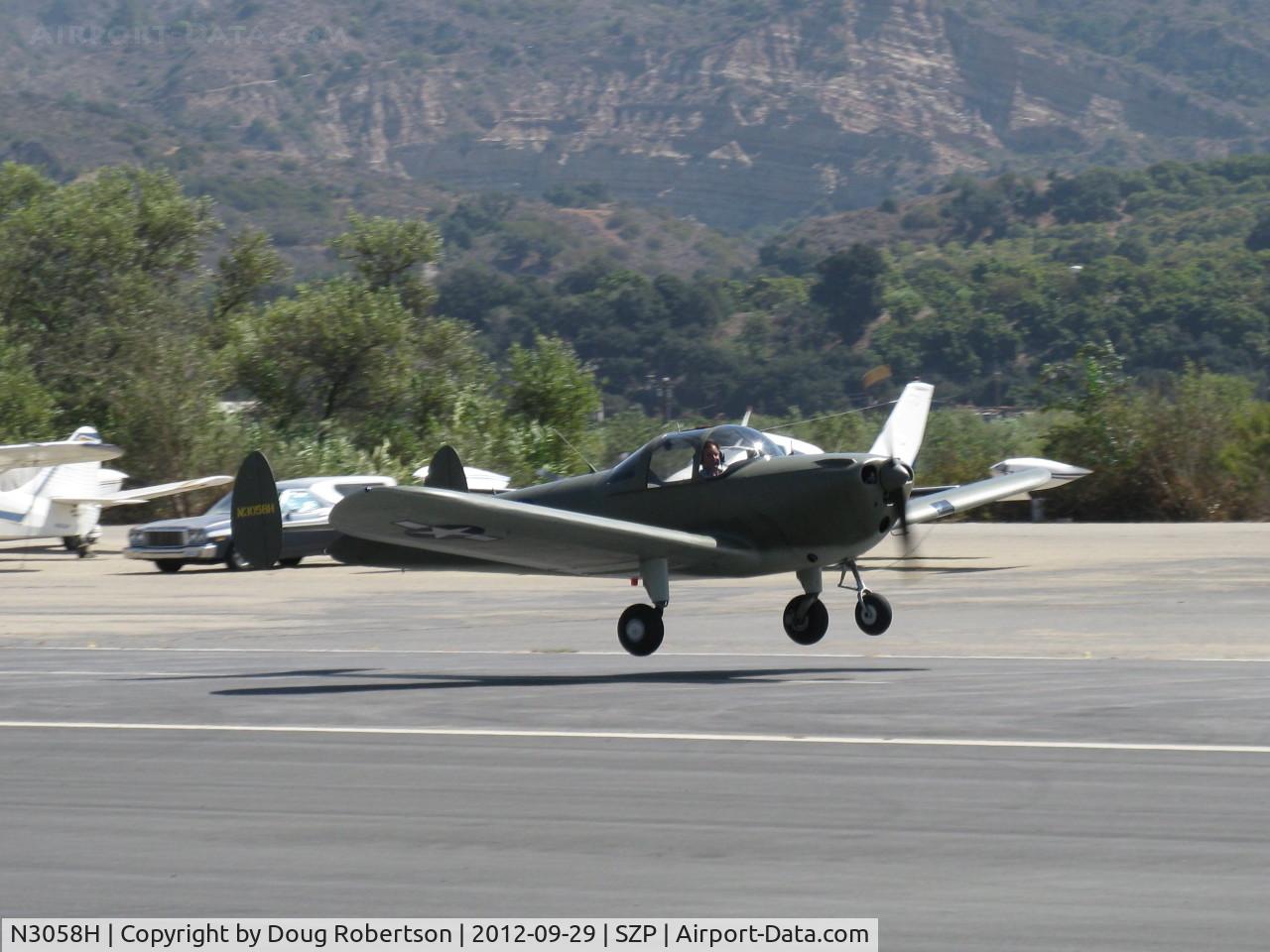 N3058H, 1946 Erco 415C Ercoupe C/N 3683, 1946 ERCO Ercoupe 415-C, Continental C85 85 Hp, refinished, takeoff Rwy 22