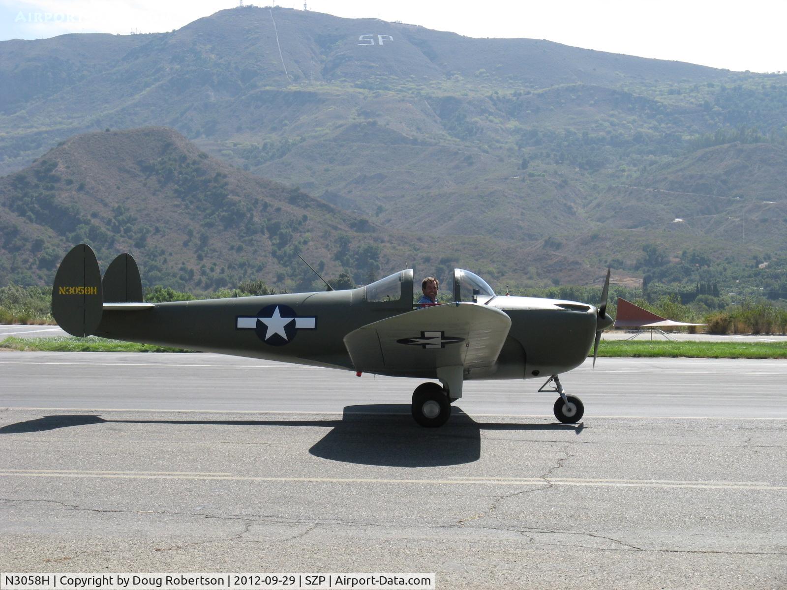 N3058H, 1946 Erco 415C Ercoupe C/N 3683, 1946 ERCO Ercoupe 415-C, Continental C85 85 Hp, refinished, taxi for the camera