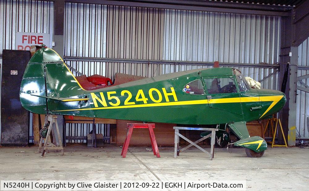N5240H, 1949 Piper PA-16 Clipper C/N 16-44, Currently registered to, Southern Aircraft Consultancy Inc Trustee, England.