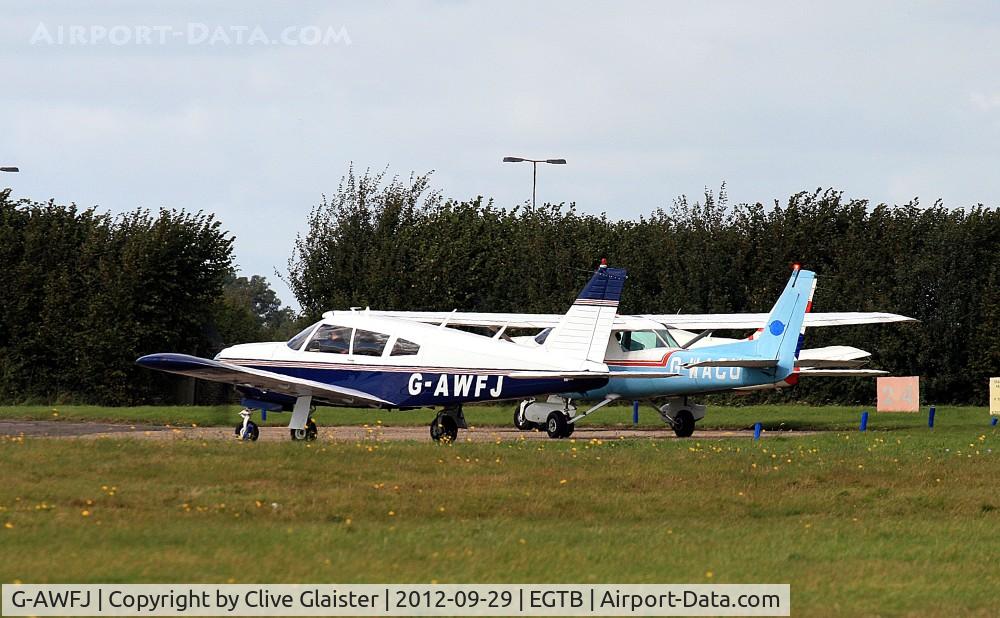 G-AWFJ, 1968 Piper PA-28R-180 Cherokee Arrow C/N 28R-30688, Originally owned to, C.S.E. Aviation Ltd in March 1968 and currently in private hands since September 2012. - Getting ready to depart.