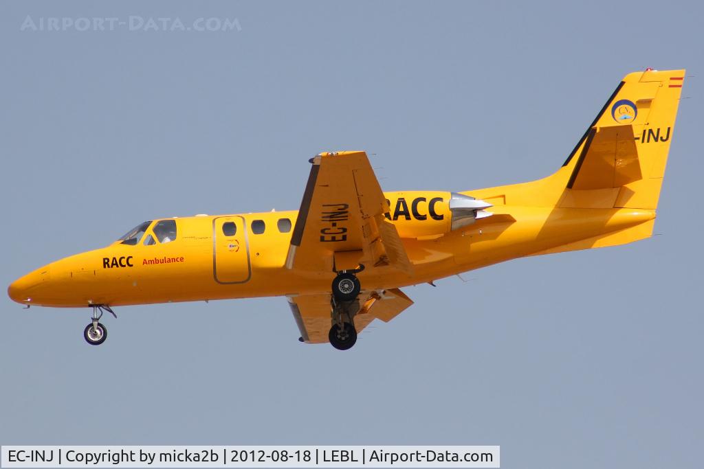 EC-INJ, Cessna 501 Citation I/SP C/N 501-0086, Landing