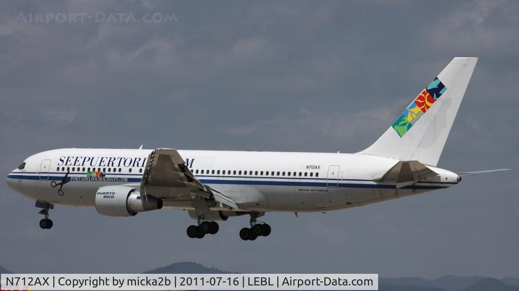 N712AX, 1985 Boeing 767-2J6/ER C/N 23307, Landing