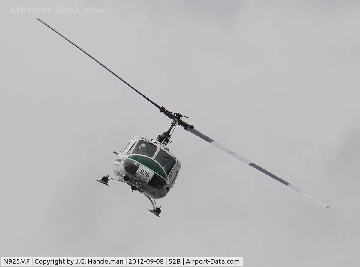 N925MF, Bell UH-1H C/N 65-9871, At Moosehead Lake ME