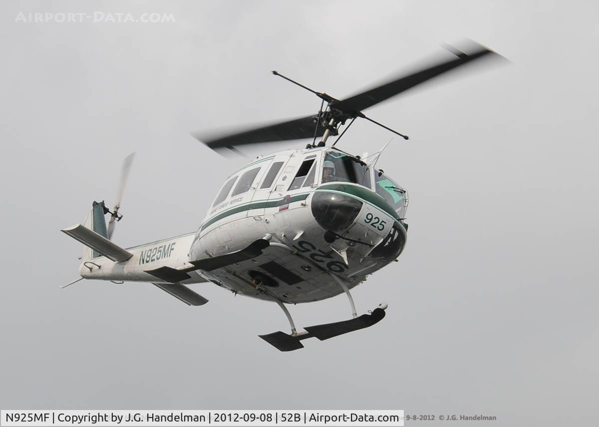 N925MF, Bell UH-1H C/N 65-9871, at Moosehead Lake