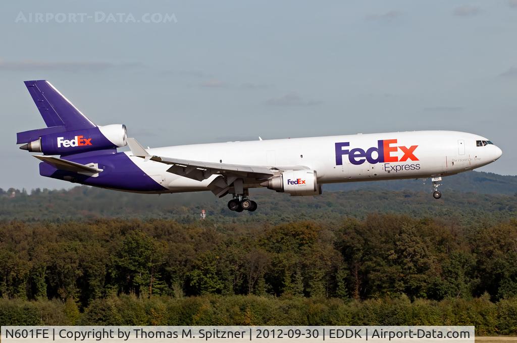 N601FE, 1990 McDonnell Douglas MD-11F C/N 48401, Fedex N601FE short finals Rwy14L at CGN