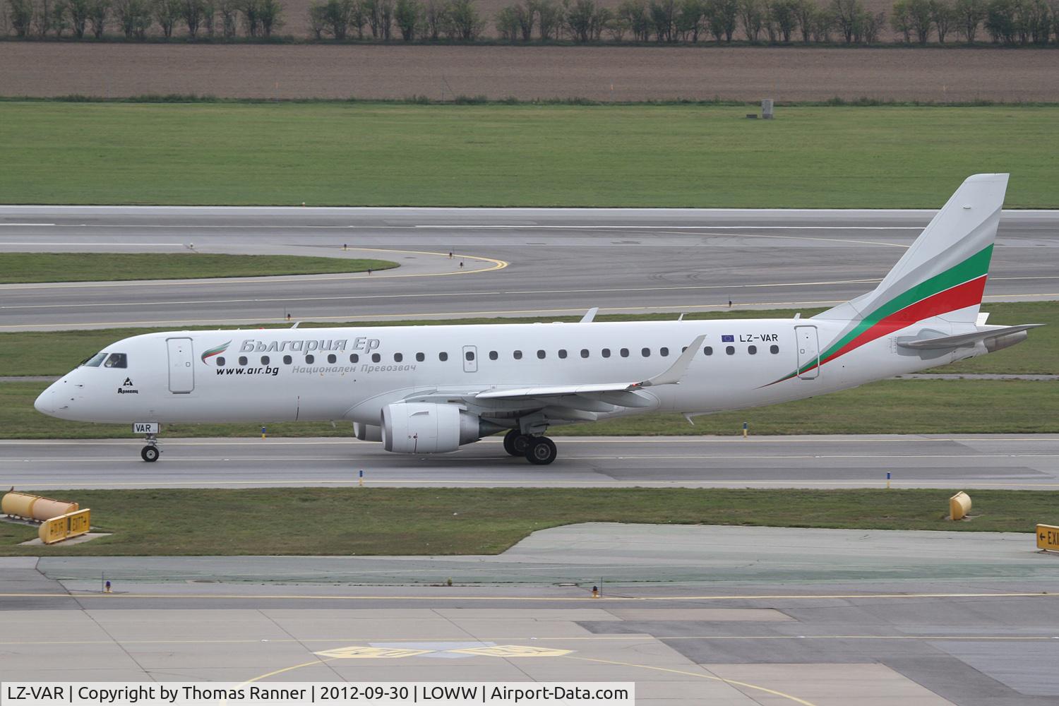 LZ-VAR, 2012 Embraer 190AR (ERJ-190-100IGW) C/N 19000496, Bulgaria Air Embraer 190