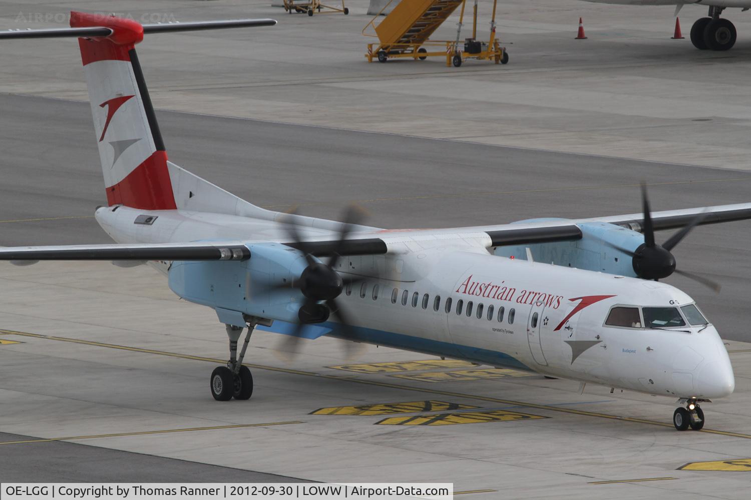 OE-LGG, 2002 De Havilland Canada DHC-8-402Q Dash 8 C/N 4074, Austrian Arrows DHC-8