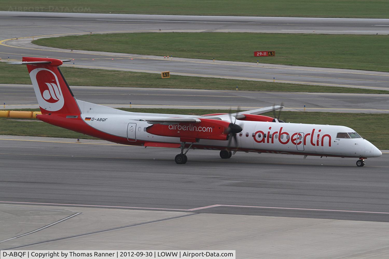 D-ABQF, 2009 De Havilland Canada DHC-8-402Q Dash 8 C/N 4245, Air Berlin DHC-8