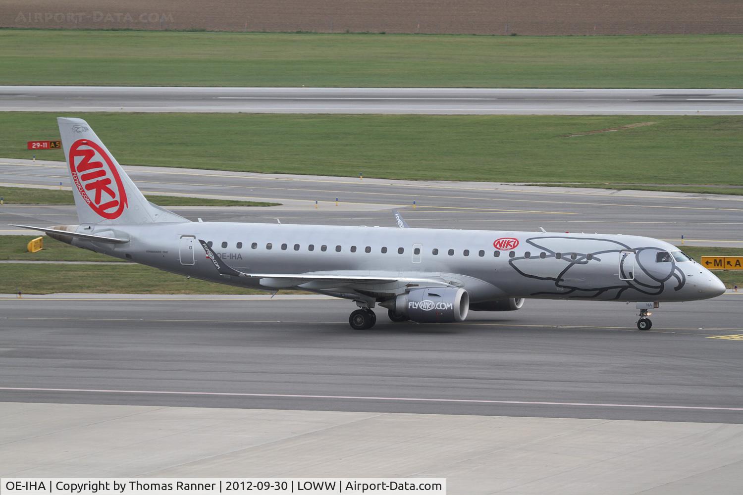 OE-IHA, 2009 Embraer 190LR (ERJ-190-100LR) C/N 19000285, Niki Embraer 190