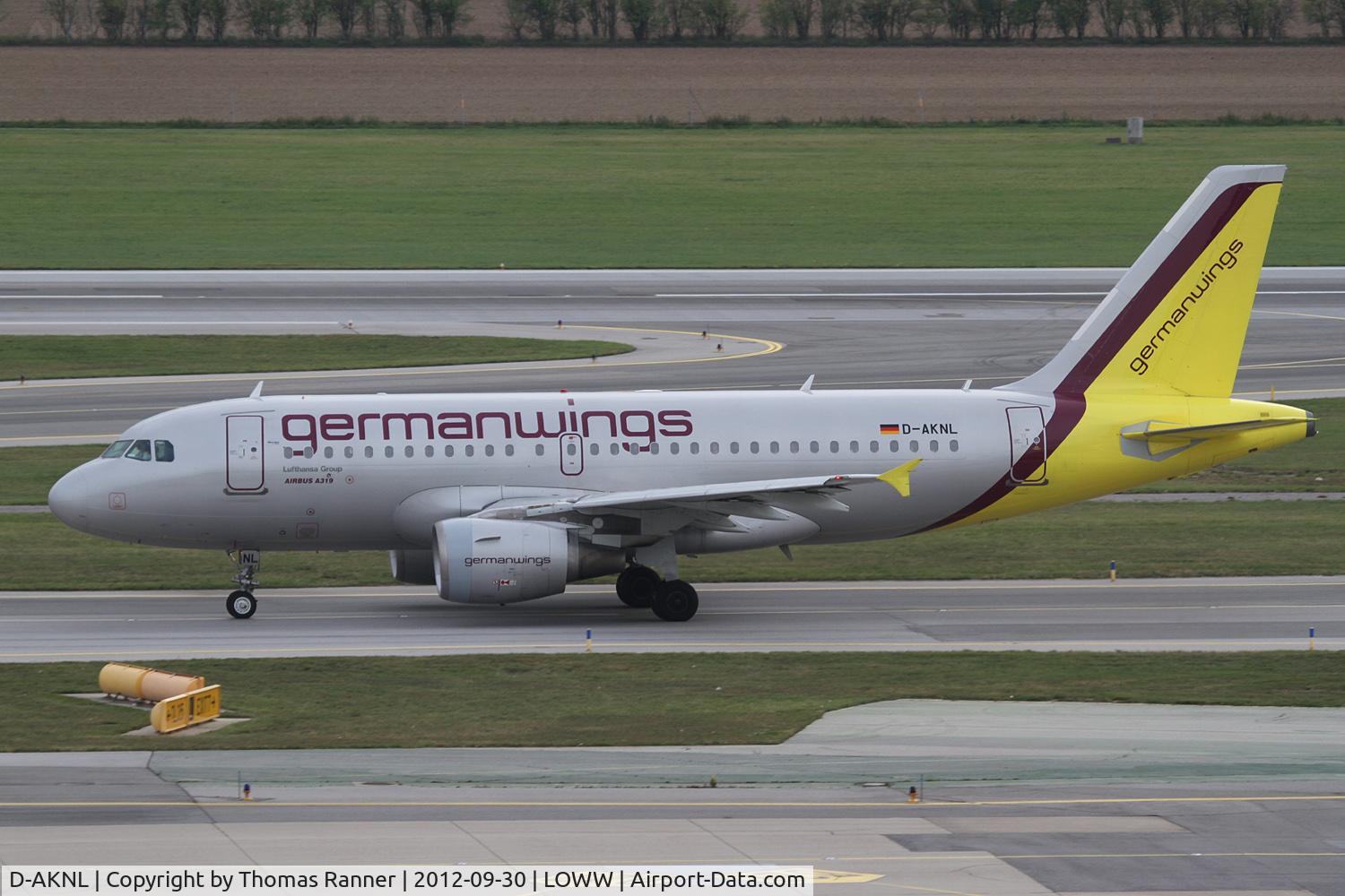 D-AKNL, 1999 Airbus A319-112 C/N 1084, Germanwings Airbus A319