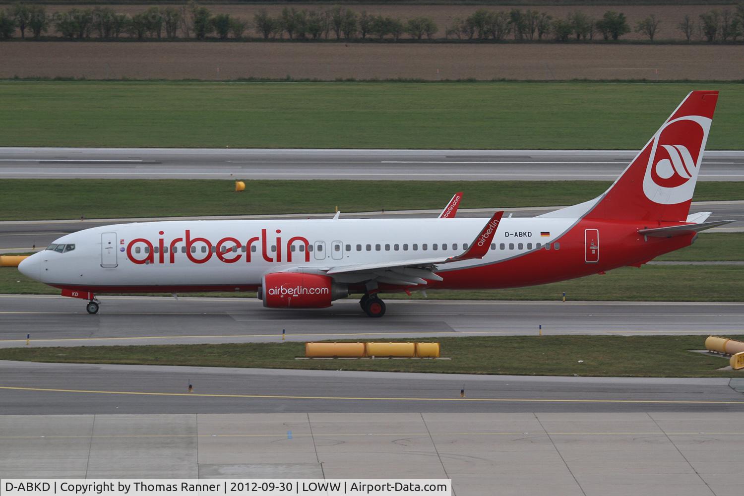 D-ABKD, 2009 Boeing 737-86J C/N 37742, Air Berlin Boeing 737