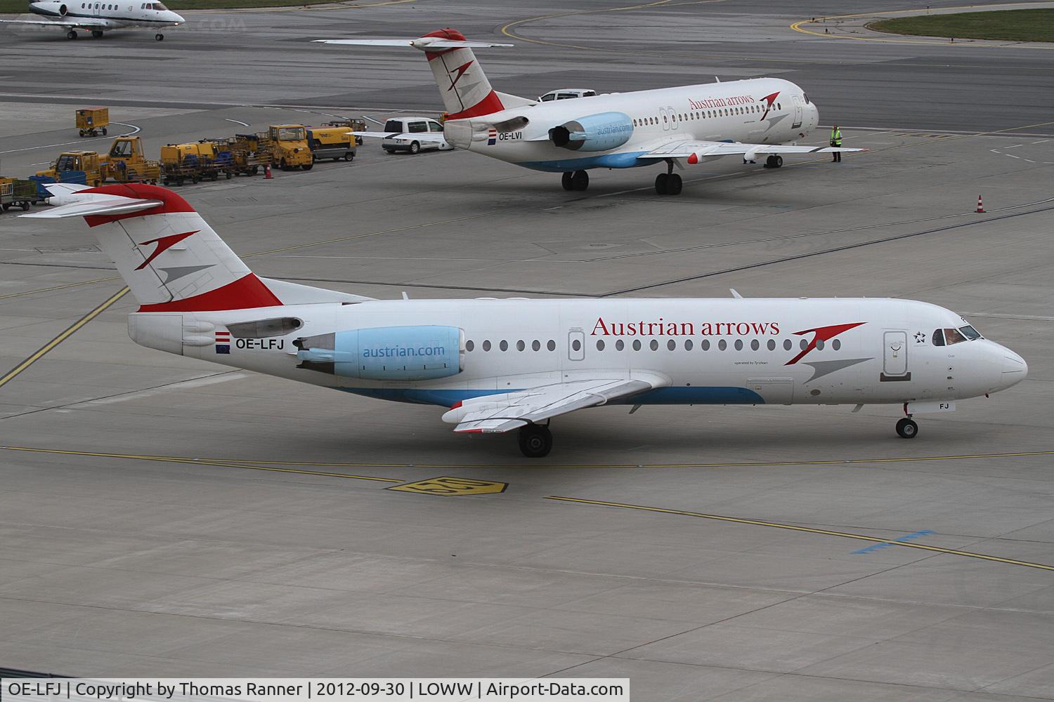 OE-LFJ, 1995 Fokker 70 (F-28-0070) C/N 11532, Austrian Arrows Fokker 70