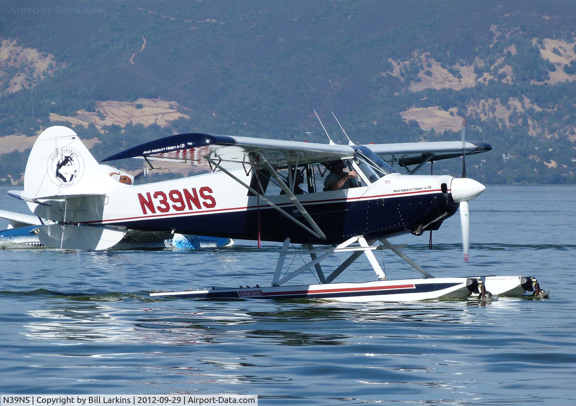 N39NS, 1998 Aviat A-1B Husky C/N 2003, Annual Splash In at Clear Lake, CA.