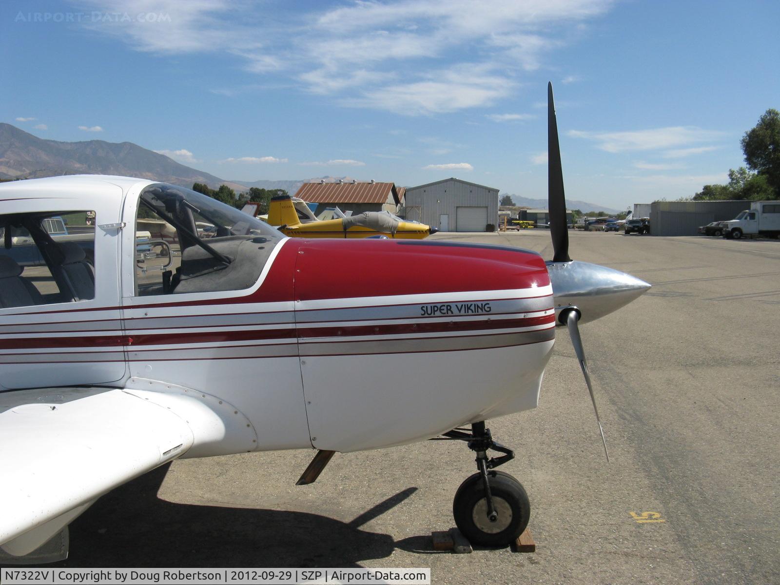 N7322V, 1968 Bellanca 17-30 C/N 30177, 1968 Bellanca 17-30 SUPER VIKING, Continental IO-520 300/285 Hp, logo. The Super Viking 17-31A was introduced in 1969 (with Lycoming) so this may be an upgrade?