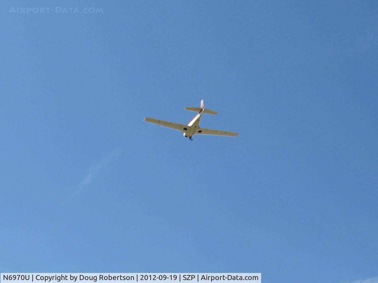 N6970U, 1964 Mooney M20E Super 21 C/N 330, 1964 Mooney M20E SUPER 21, Lycoming IO-360-A1A 200 Hp, takeoff climb Rwy 22