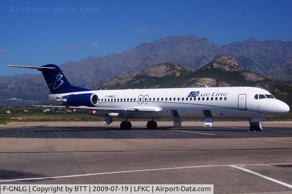 F-GNLG, 1991 Fokker 100 (F-28-0100) C/N 11363, ex Blue Line