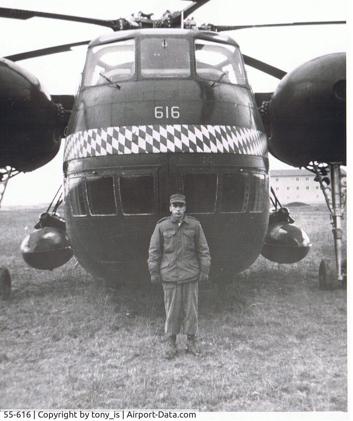 55-616, 1956 Sikorsky CH-37B Mohave C/N Not found N51892/55-616, Also taken sometime in 1966 in Illisheim Germany 90th Aviation Company.