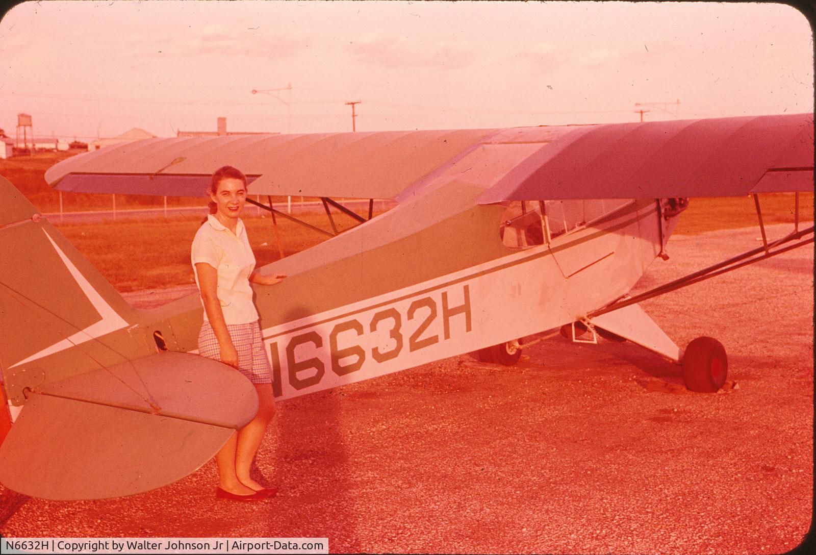 N6632H, 1946 Piper J3C-65 Cub Cub C/N 19829, WE Johnson Jr bought this airplane in Texas in the late 1950s and moved it to MN in early  1960s, selling it shortly thereafter.