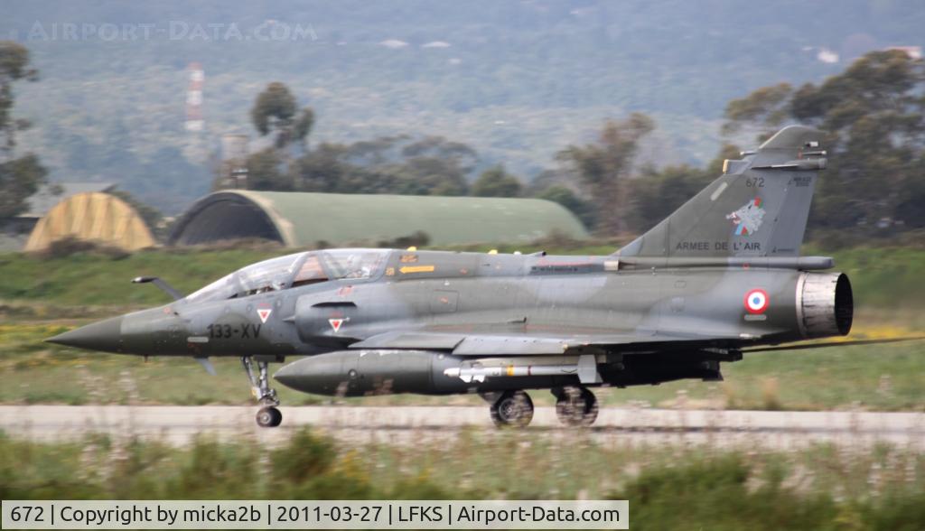 672, Dassault Mirage 2000D C/N 546, Landing