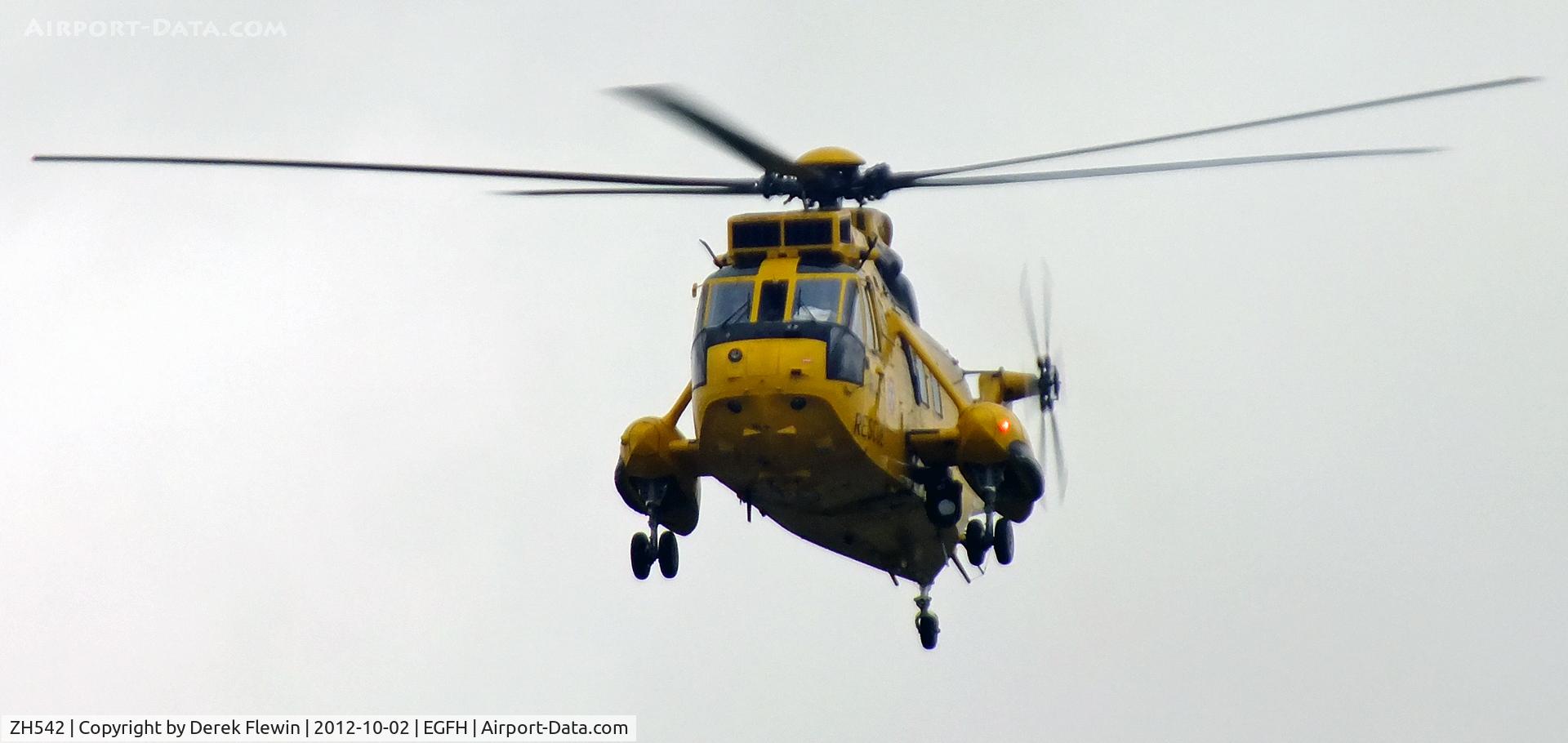ZH542, Westland Sea King HAR.3A C/N WA1008, Runway 22 from Morriston Hospital Swansea.