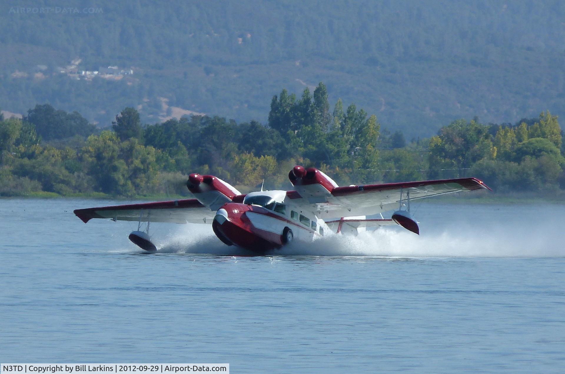 N3TD, 1964 SCAN 30 (G-44A Widgeon) C/N 16, Taking off on Clear Lake during the 2012 Splash In.