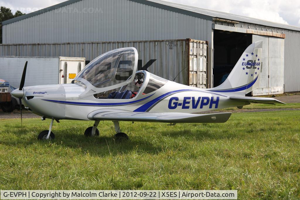 G-EVPH, 2009 Aerotechnik EV-97 Eurostar SL C/N LAA 315B-14951, Aerotechnik EV-97 Eurostar SL, Great North Fly-In, Eshott Airfield UK, September 2012.