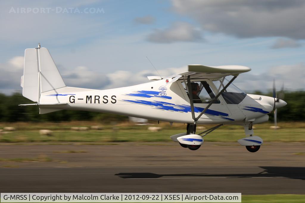 G-MRSS, 2011 Comco Ikarus C42 FB80 Bravo C/N 1110-7175, Comco Ikarus C42 FB80 Bravo, Great North Fly-In, Eshott Airfield UK, September 2012.