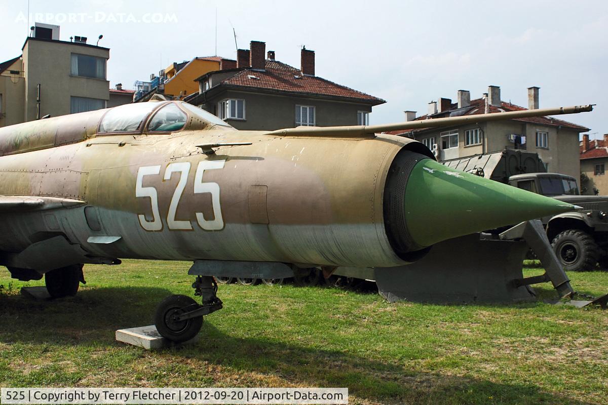 525, Mikoyan-Gurevich Mig-21Bis C/N 75003025, Exhibited at Military Museum in Sofia