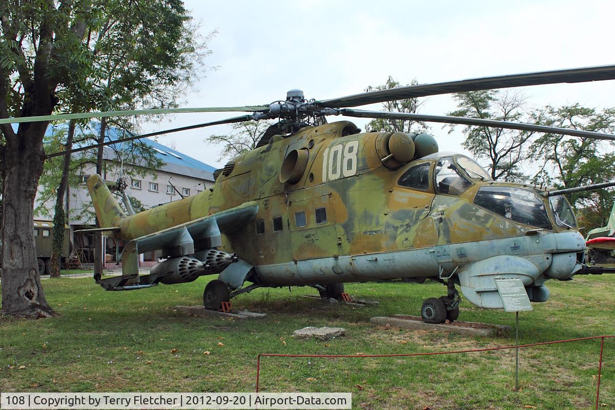 108, Mil Mi-24D Hind D C/N U5089, Exhibited at Military Museum in Sofia